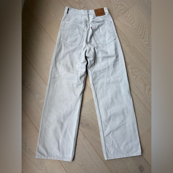 Levi High Loose Jeans, “Mushroom” In Light Grey - Picture 3 of 5